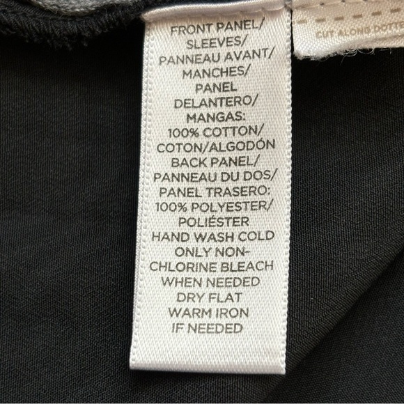 Loft Leopard Print Mixed Media Sweater V-Neck Small - Picture 8 of 9